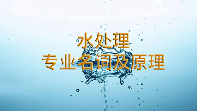 水處理專業(yè)名詞及原理